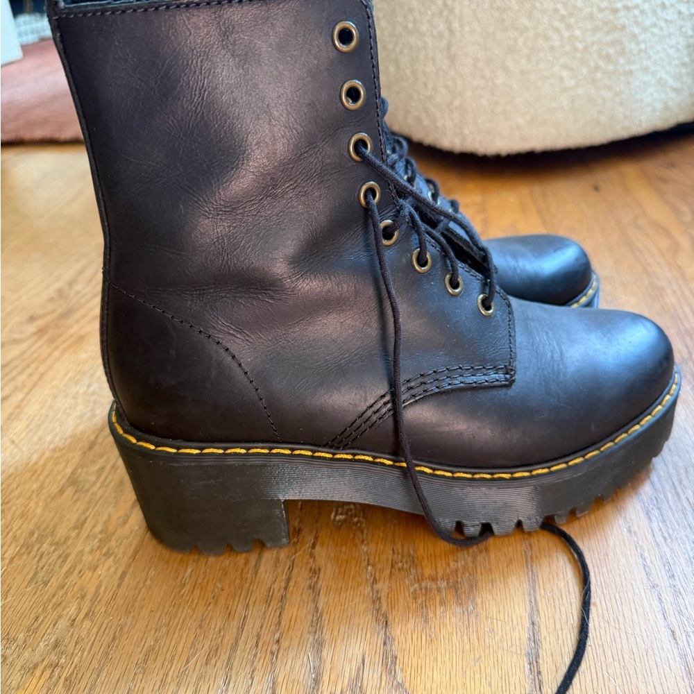 Dr. Martens Black Lace-Up Combat Boots - Picture 5 of 7